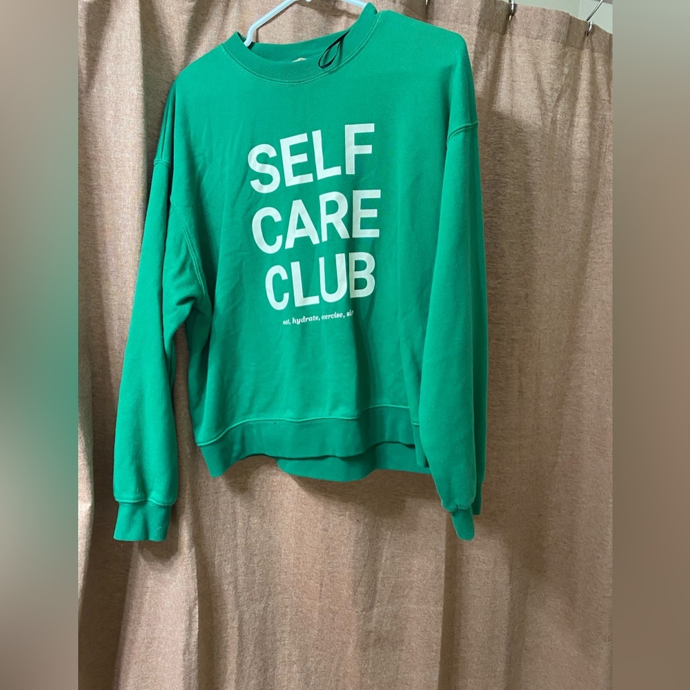 Self care club hm sweatshirt